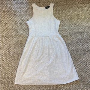 “Lila Clothing Co.” Gold and White Dress